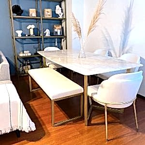 beyaz mermer masa , mermer masa , mermer yemek masası