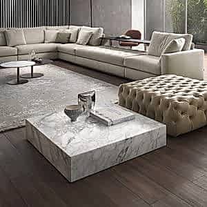 Küp Mermer Orta Sehpa